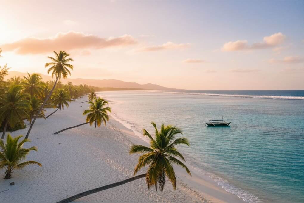 playa de arena blanca isla mauricio